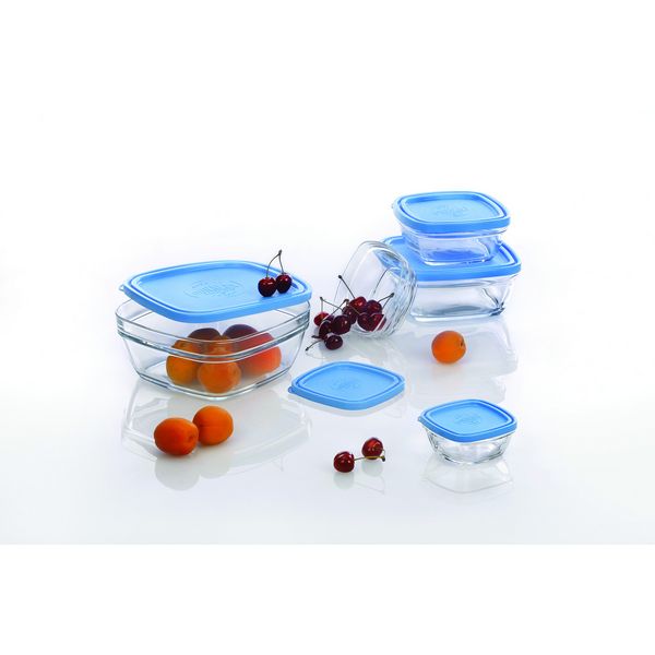 Freshbox Square Bowl with Lid, Duralex USA