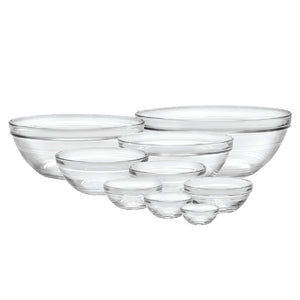 Gemco 3-1/2 in. W x 3-1/2 in. L Clear Glass Prep Bowl Set 