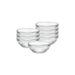 Duralex Le Gigogne® Stackable Clear Bowl Size: 2 oz, Package: Set of 8