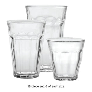 Duralex Le Picardie® Clear Tumbler Size: 18 Piece Set